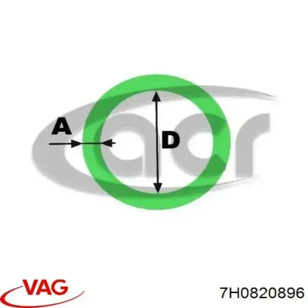Comprar 7H0820896 VAG Anillo de sellado de tubería de aire acondicionado