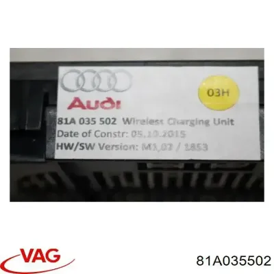 Cargador de batería VAG 81A035502