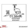Silenciador central Audi A4 8D5