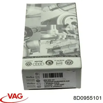 Tobera de agua regadora, lavado de faros, delantera VAG 8D0955101