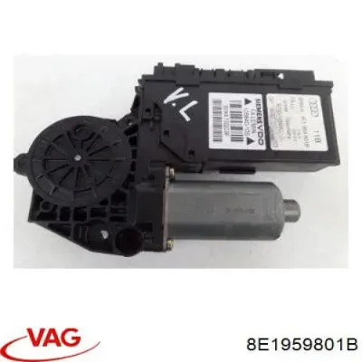 Motor del elevalunas de la puerta delantera izquierda VAG 8E1959801B