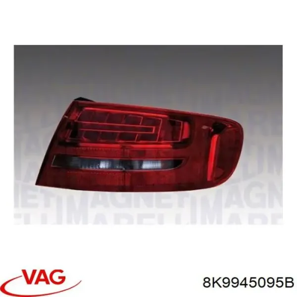 Piloto trasero exterior izquierdo LLG552 Magneti Marelli