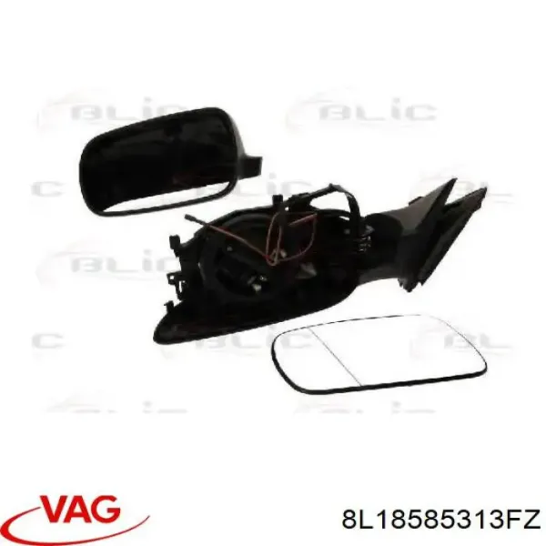 Espejo retrovisor izquierdo 8L1858531 VAG