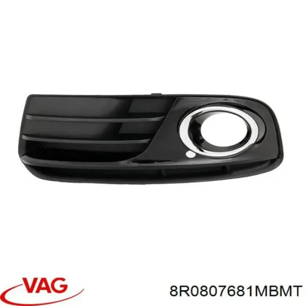 Rejilla del parachoques delantera izquierda 8R0807681MBMT VAG