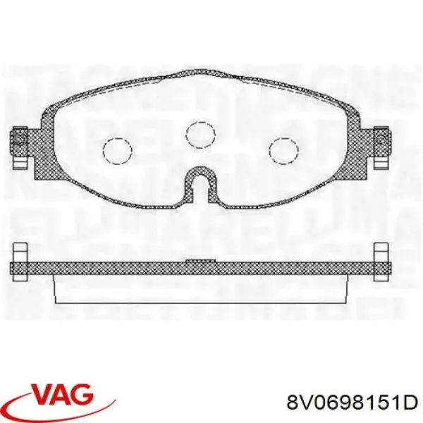 Pastillas de freno delanteras Volkswagen Passat 3G2, CB2
