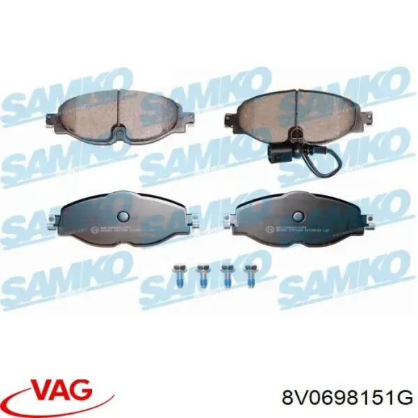 Pastillas de freno delanteras Volkswagen Passat 3G2, CB2
