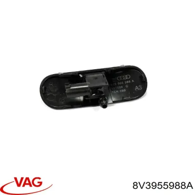 Tobera de agua regadora, lavado de parabrisas VAG 8V3955988A