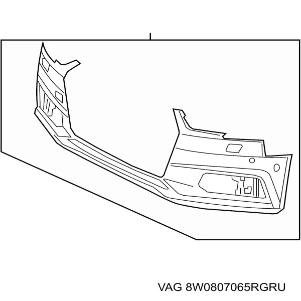 Paragolpes 8W0807065RGRU VAG