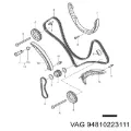 Piñón del cigüeñal Porsche Cayenne 955