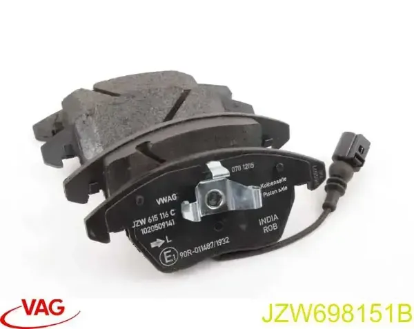 Comprar JZW698151B VAG Pastillas delanteras de freno