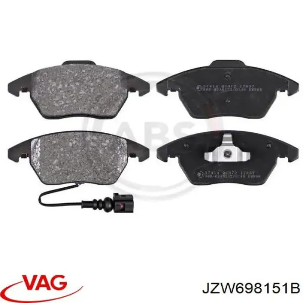 JZW698151B VAG Pastillas delanteras