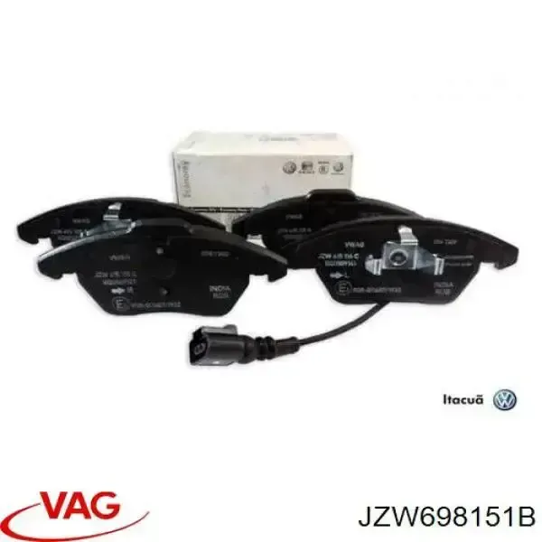 Pastillas de freno delanteras JZW698151B VAG