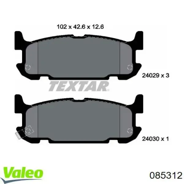 Faro izquierdo 085312 VALEO