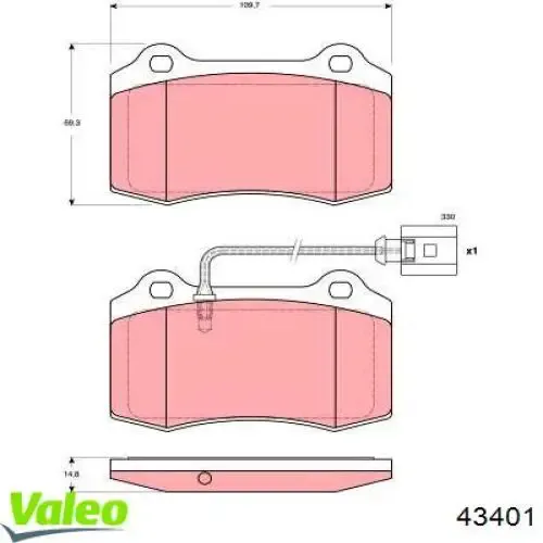 Piloto trasero izquierdo 43401 VALEO