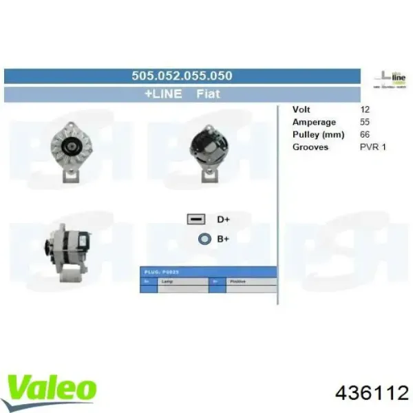 Alternador 436112 VALEO