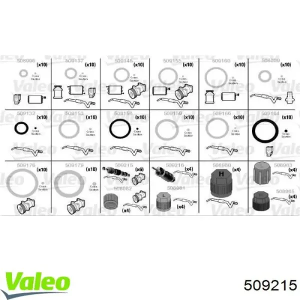 Válvula de carga de aire acondicionado 509215 VALEO