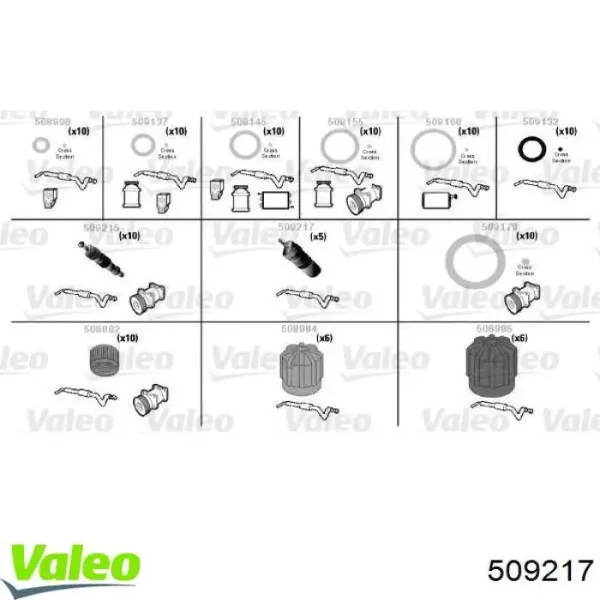 Válvula del compresor de aire acondicionado 509217 VALEO