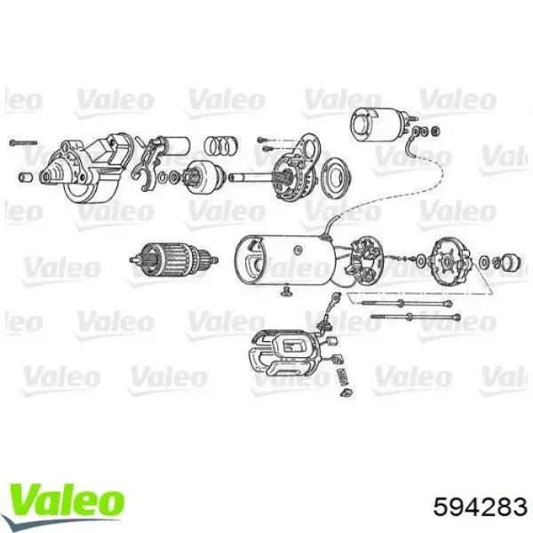 Reductor de arranque 594283 VALEO