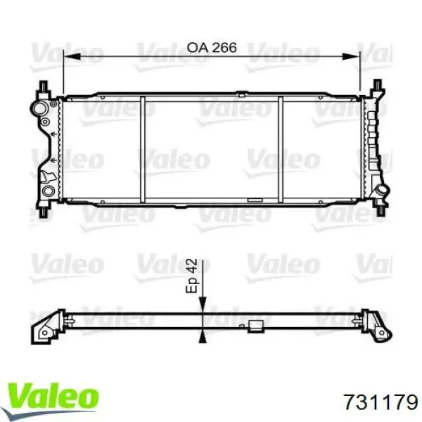 Radiador 731179 VALEO