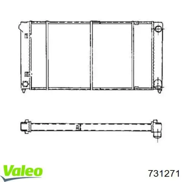 Radiador 731271 VALEO