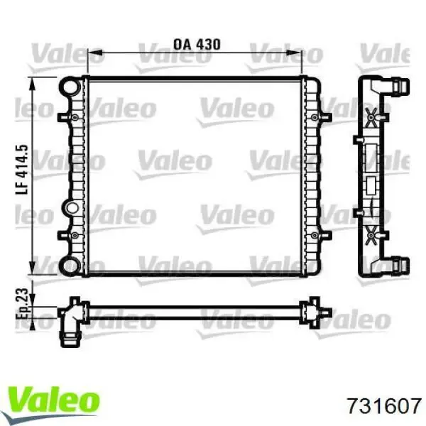 Radiador 731607 VALEO