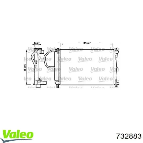 Radiador 732883 VALEO