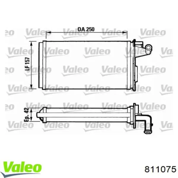 Radiador calefacción 811075 VALEO