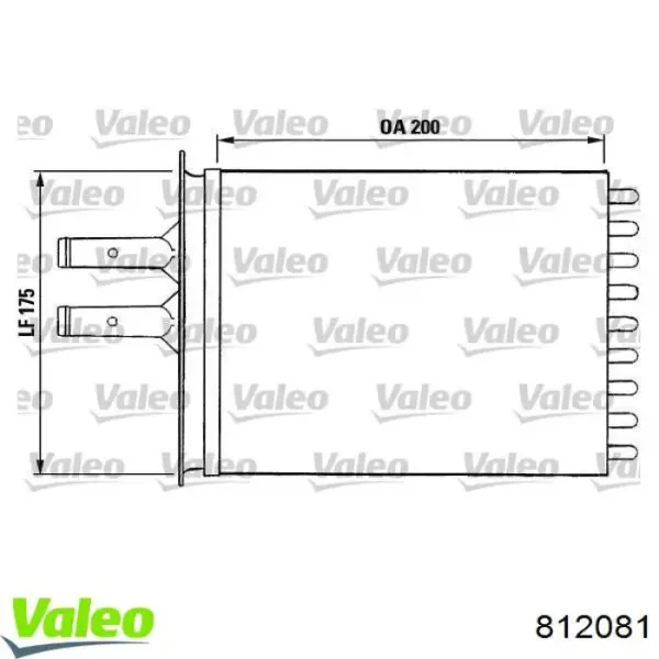 Radiador calefacción 812081 VALEO