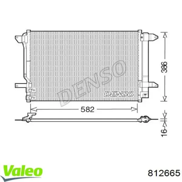 Condensador aire acondicionado 812665 VALEO