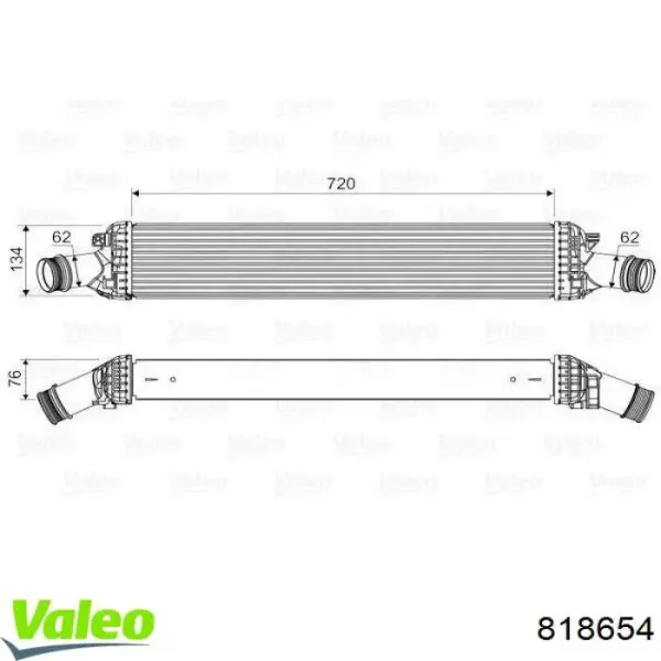 Intercooler 818654 VALEO