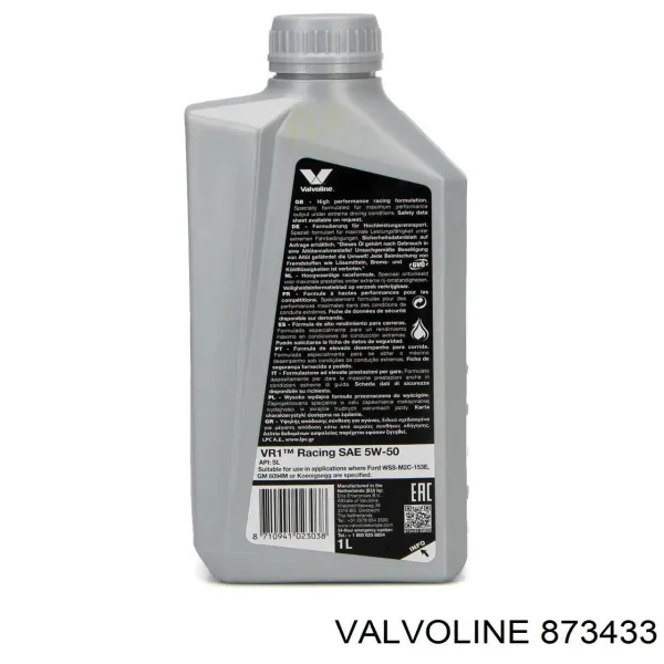 Aceite de motor 873433 Valvoline