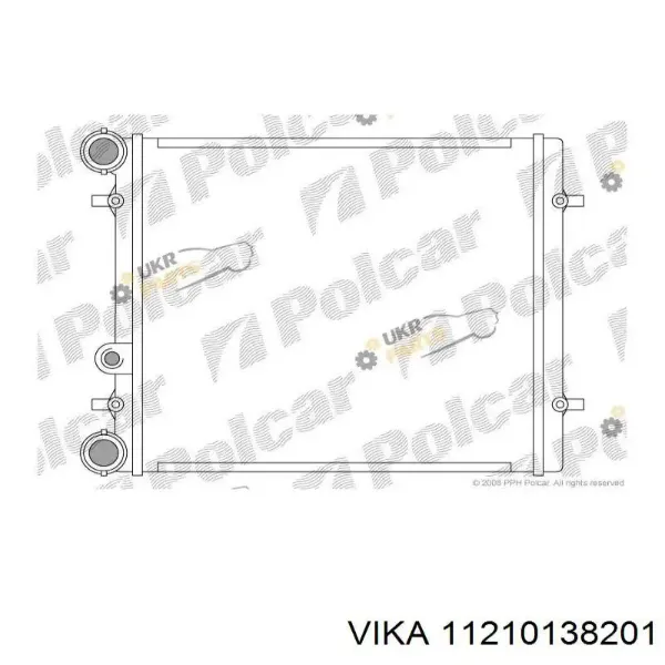 Radiador 0530170013 Depo/Loro/Abakus