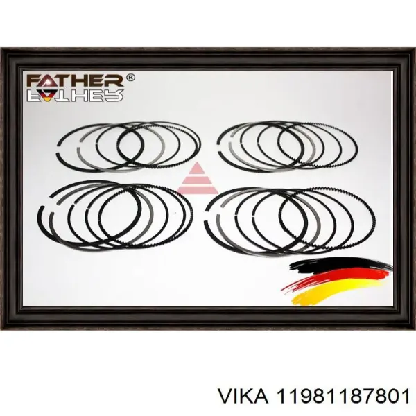 Aros de pistón para 1 cilindro, STD 795085004 SM