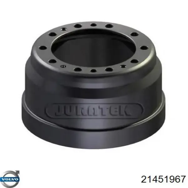 Tambor de freno trasero 3171747 Volvo