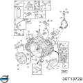 Retén del eje secundario de la transmisión Volvo XC70 SZ, LZ