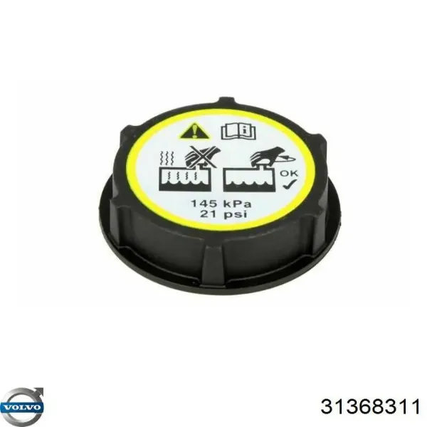 Tapón de expansión de refrigerante/anticongelante Volvo V40 525, 526