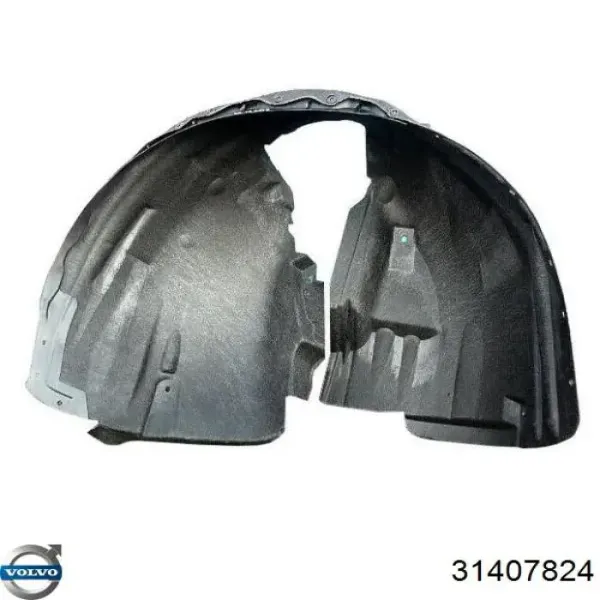 Guardalodos interior izquierdo, guardafango delantero 31407824 Volvo