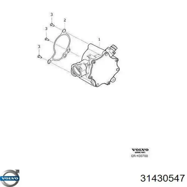 Junta de la bomba de vacío 31430547 Volvo
