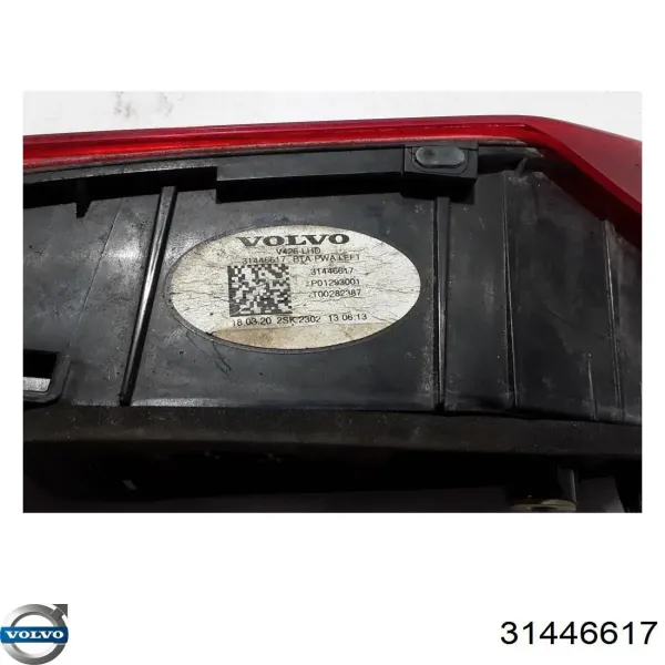 Piloto trasero interior izquierdo 31446617 Volvo