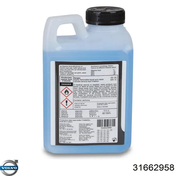 Líquido limpiaparabrisas 31662958 Volvo