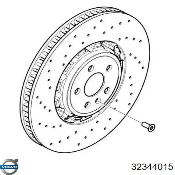 Bieleta estabilizadora delantera 32344015 Volvo