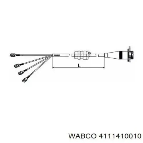 Compresor de suspensión neumática 4111410010 Wabco