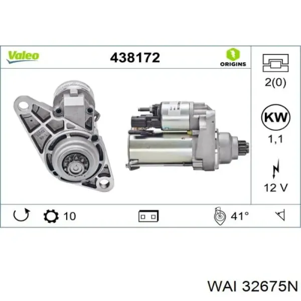 Motor de arranque F032114034 Cargo