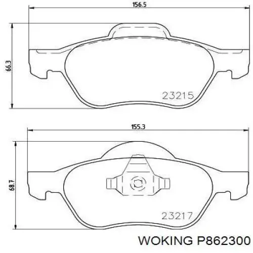 Pastillas de freno delanteras Renault Laguna 2 BG0, BG1