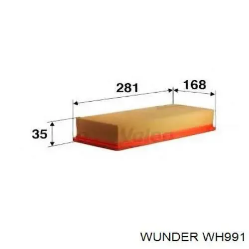 Filtro de aire WH991 Wunder