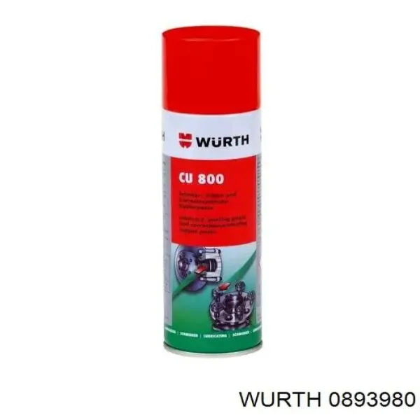 Grasa para sistemas de frenos 0893980 Wurth