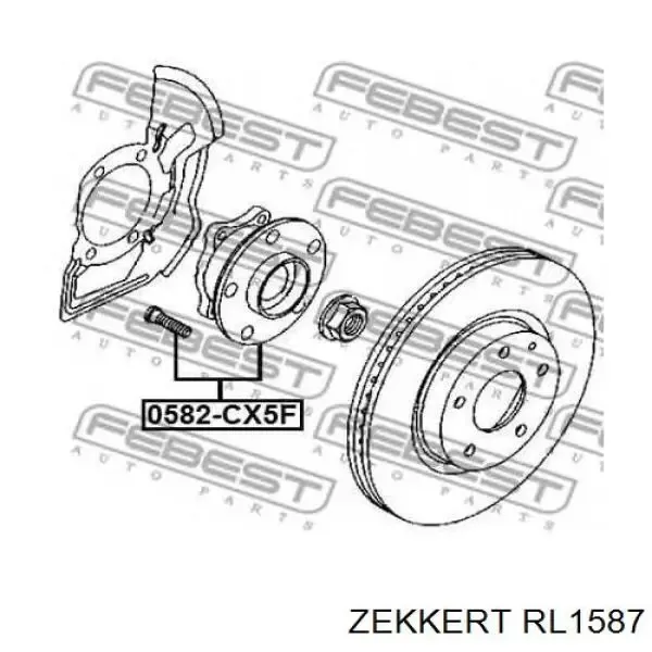 Cubo de rueda delantero Mazda CX-5 1 KE, GH