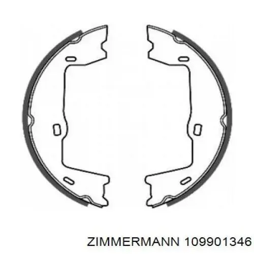 Juego de zapatas de frenos, freno de estacionamiento Opel Astra 51, 52, F35, M35