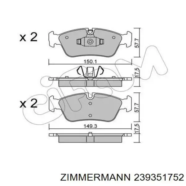 Pastillas de freno delanteras BMW 1 E81, E87
