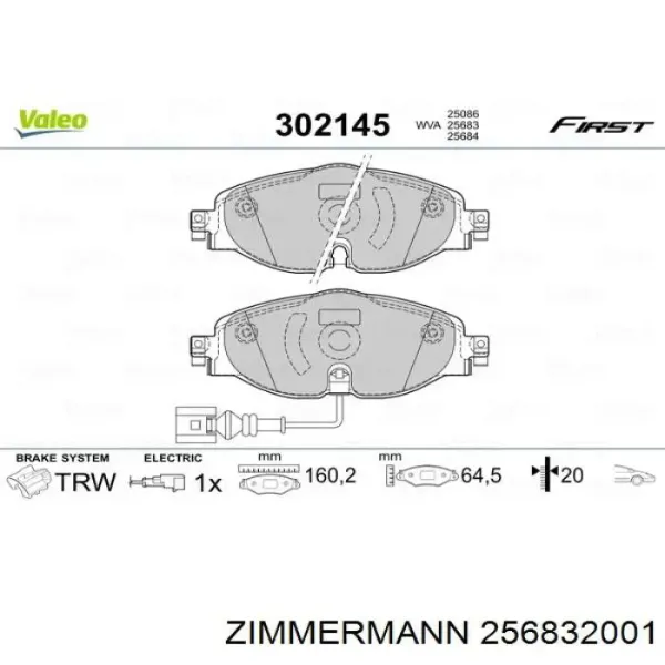 Pastillas de freno delanteras Volkswagen Passat 3G2, CB2